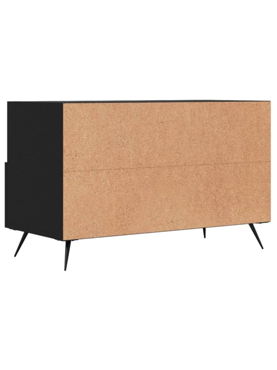 Tv skapītis, melns, 80x36x50 cm, inženierijas koks