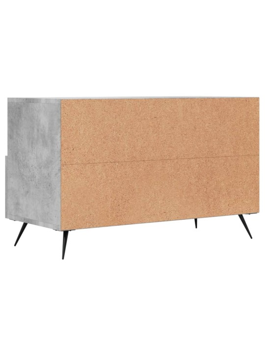 Tv skapītis, betona pelēks, 80x36x50 cm, inženierijas koks
