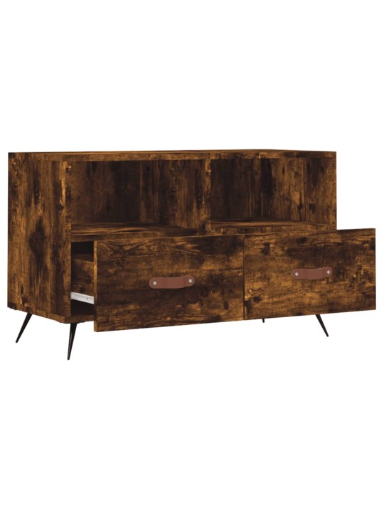 Tv skapītis, ozolkoka krāsa, 80x36x50 cm, inženierijas koks
