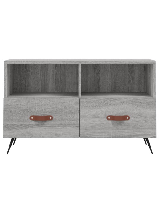 Tv skapītis, pelēka ozolkoka, 80x36x50 cm, inženierijas koks