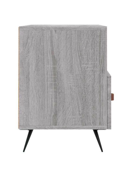 Tv skapītis, pelēka ozolkoka, 80x36x50 cm, inženierijas koks