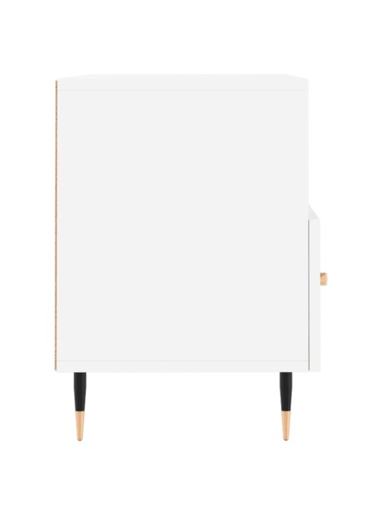 Tv skapītis, balts, 80x36x50 cm, inženierijas koks