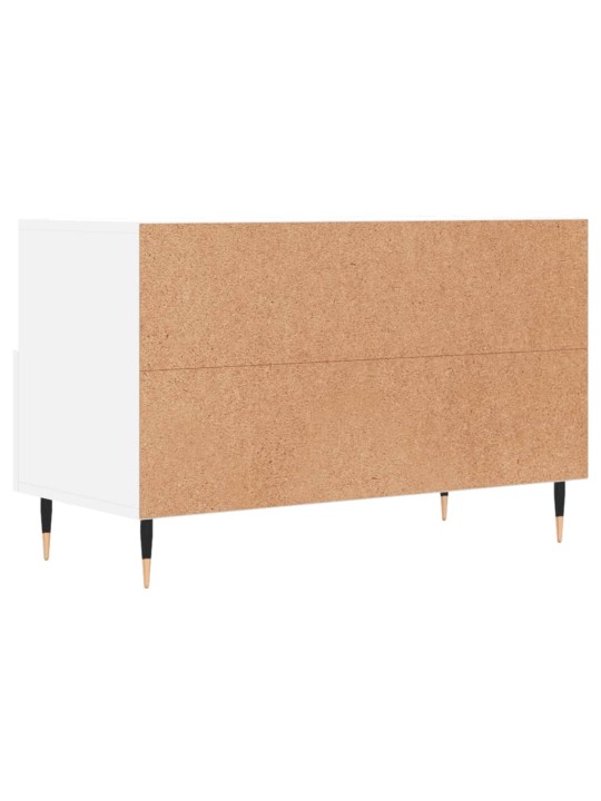 Tv skapītis, balts, 80x36x50 cm, inženierijas koks