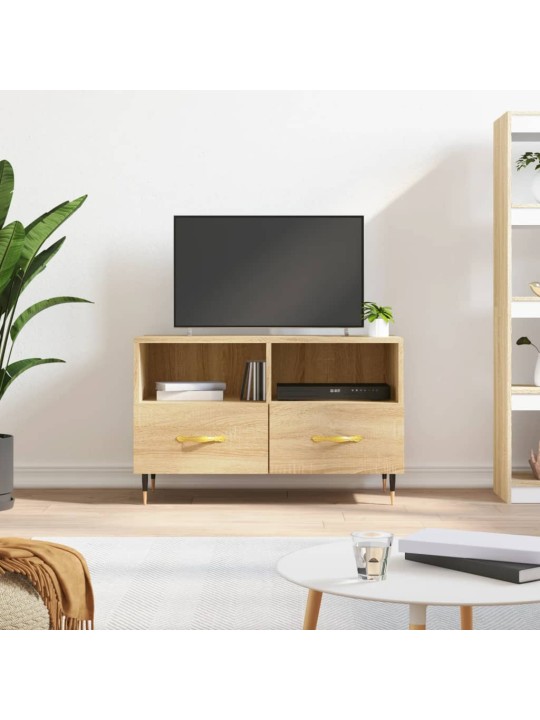 Tv skapītis, ozolkoka krāsa, 80x36x50 cm, inženierijas koks