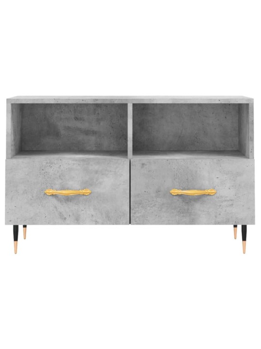 Tv skapītis, betona pelēks, 80x36x50 cm, inženierijas koks