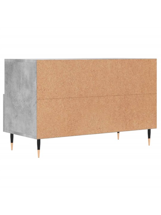 Tv skapītis, betona pelēks, 80x36x50 cm, inženierijas koks