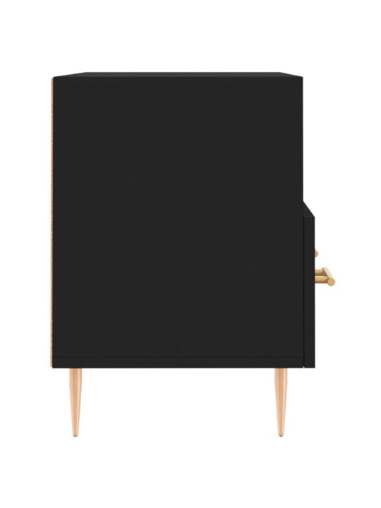 Tv skapītis, melns, 80x36x50 cm, inženierijas koks