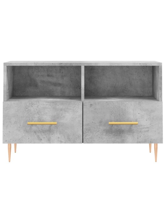 Tv skapītis, betona pelēks, 80x36x50 cm, inženierijas koks