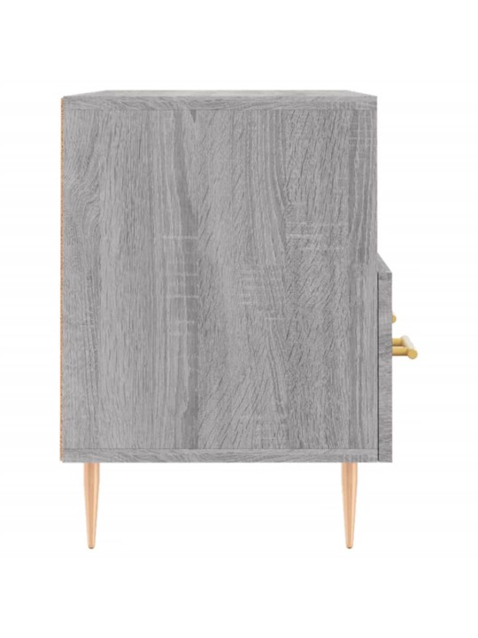 Tv skapītis, pelēka ozolkoka, 80x36x50 cm, inženierijas koks