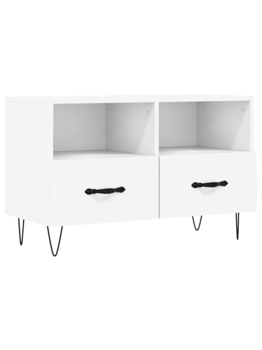 Tv skapītis, balts, 80x36x50 cm, inženierijas koks