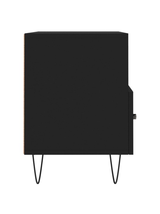 Tv skapītis, melns, 80x36x50 cm, inženierijas koks