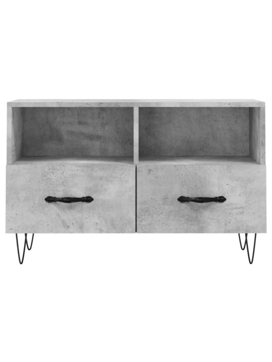 Tv skapītis, betona pelēks, 80x36x50 cm, inženierijas koks