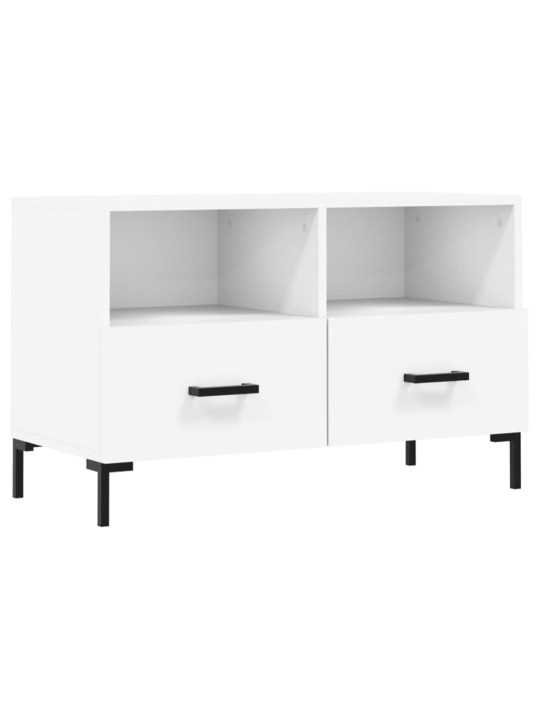 Tv skapītis, balts, 80x36x50 cm, inženierijas koks