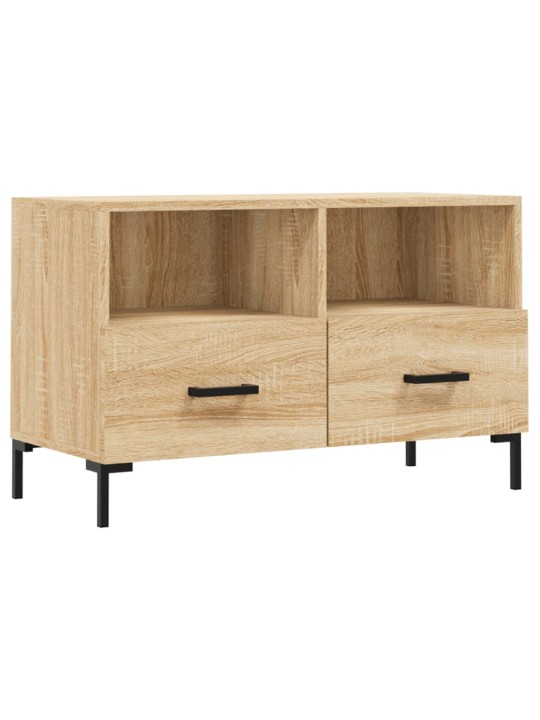 Tv skapītis, ozolkoka krāsa, 80x36x50 cm, inženierijas koks