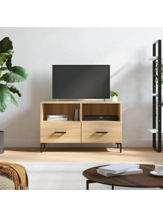 Tv skapītis, ozolkoka krāsa, 80x36x50 cm, inženierijas koks