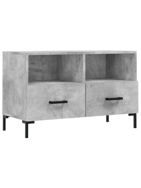 Tv skapītis, betona pelēks, 80x36x50 cm, inženierijas koks