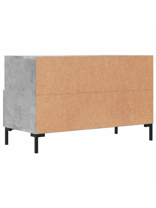 Tv skapītis, betona pelēks, 80x36x50 cm, inženierijas koks