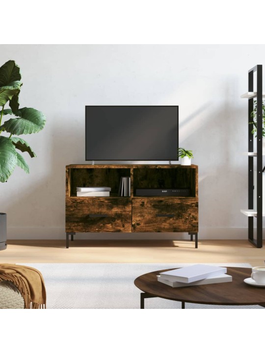 Tv skapītis, ozolkoka krāsa, 80x36x50 cm, inženierijas koks