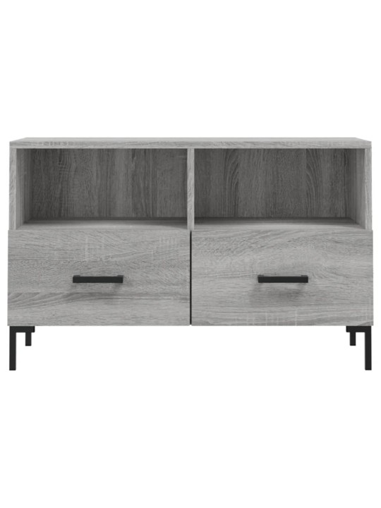 TV skapītis, pelēka ozolkoka, 80x36x50 cm, inženierijas koks