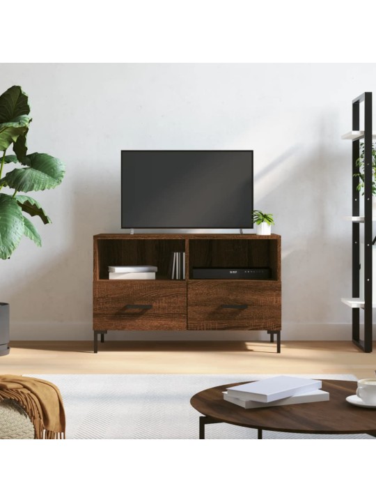 Tv skapītis, ozolkoka krāsa, 80x36x50 cm, inženierijas koks