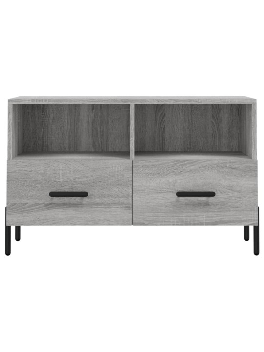 TV skapītis, pelēka ozolkoka, 80x36x50 cm, inženierijas koks