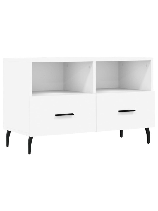 Tv skapītis, balts, 80x36x50 cm, inženierijas koks
