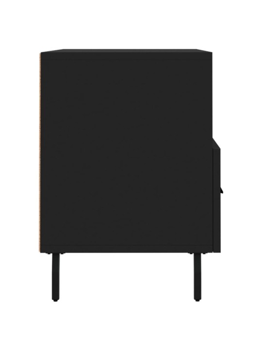 Tv skapītis, melns, 80x36x50 cm, inženierijas koks