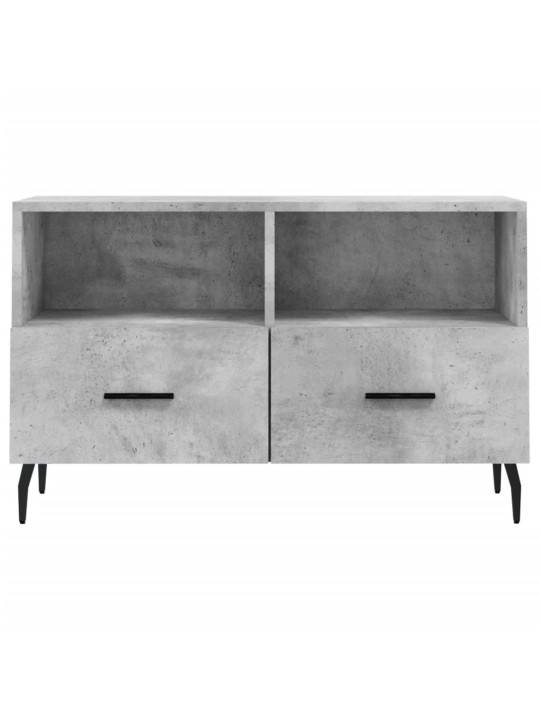Tv skapītis, betona pelēks, 80x36x50 cm, inženierijas koks