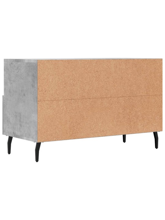 Tv skapītis, betona pelēks, 80x36x50 cm, inženierijas koks