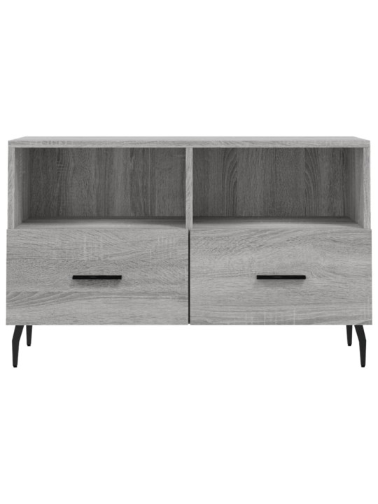 Tv skapītis, pelēka ozolkoka, 80x36x50 cm, inženierijas koks