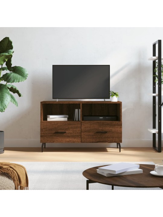 Tv skapītis, ozolkoka krāsa, 80x36x50 cm, inženierijas koks
