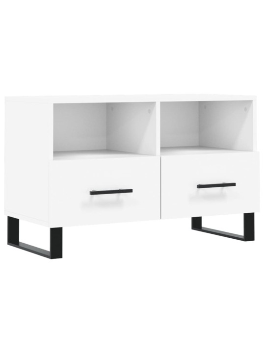 Tv skapītis, balts, 80x36x50 cm, inženierijas koks