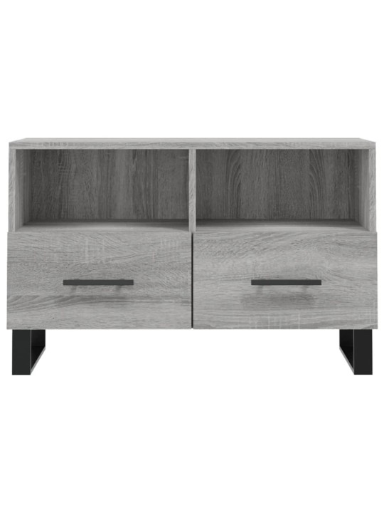 Tv skapītis, pelēka ozolkoka, 80x36x50 cm, inženierijas koks