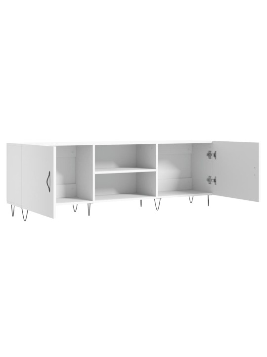 Tv skapītis, balts, 150x30x50 cm, inženierijas koks