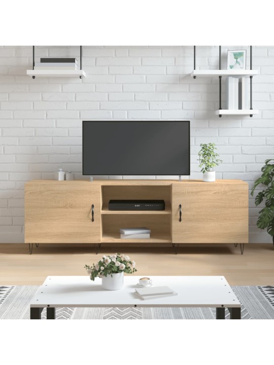 Tv skapītis, ozolkoka krāsa, 150x30x50 cm, inženierijas koks