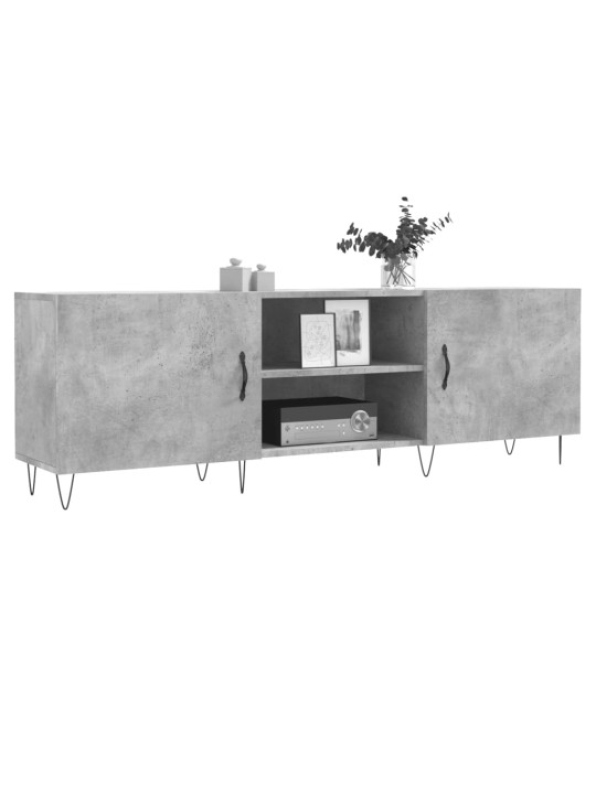 Tv skapītis, betona pelēks, 150x30x50 cm, inženierijas koks