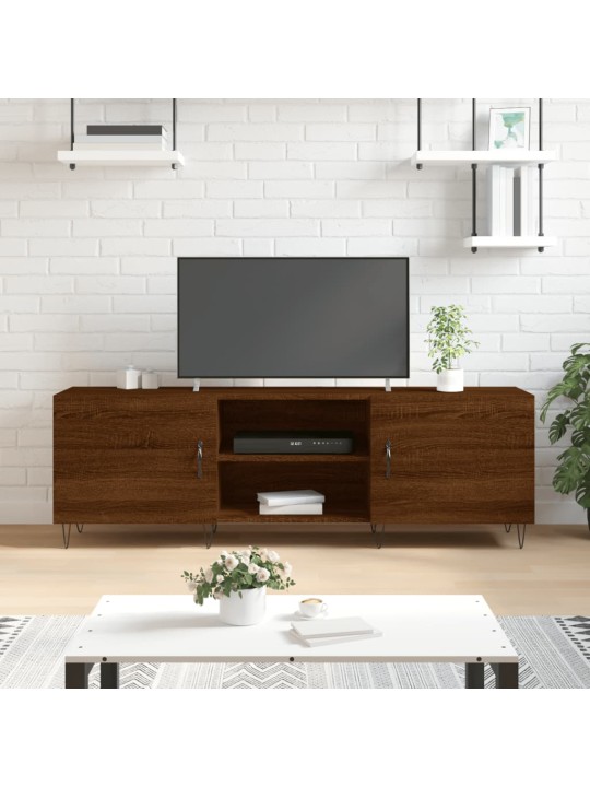Tv skapītis, ozolkoka krāsa, 150x30x50 cm, inženierijas koks