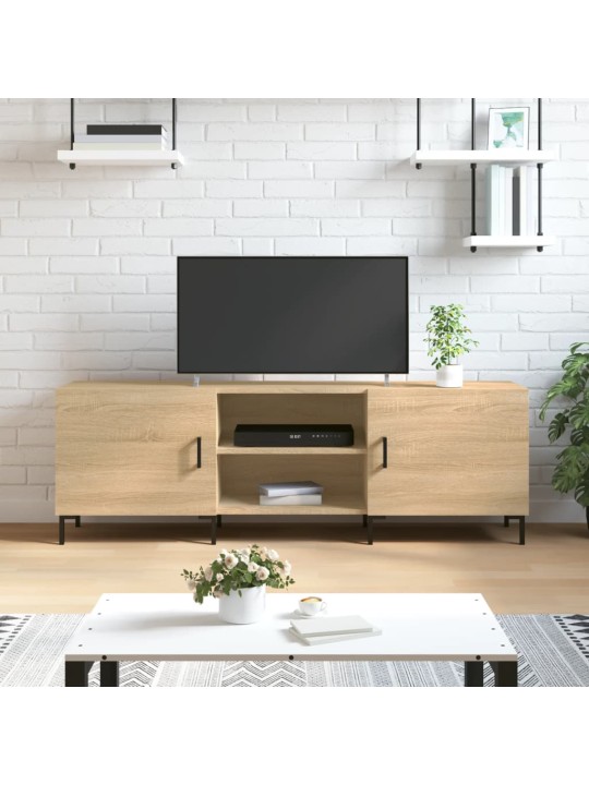 Tv skapītis, ozolkoka krāsa, 150x30x50 cm, inženierijas koks