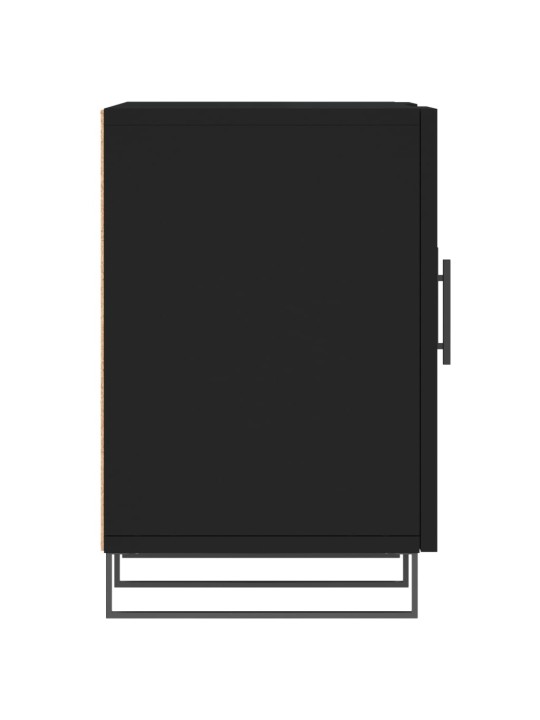 Tv skapītis, melns, 150x30x50 cm, inženierijas koks