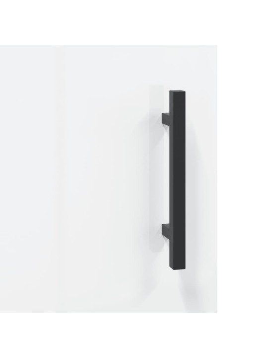 Tv skapītis, spīdīgi balts, 150x30x50 cm, inženierijas koks