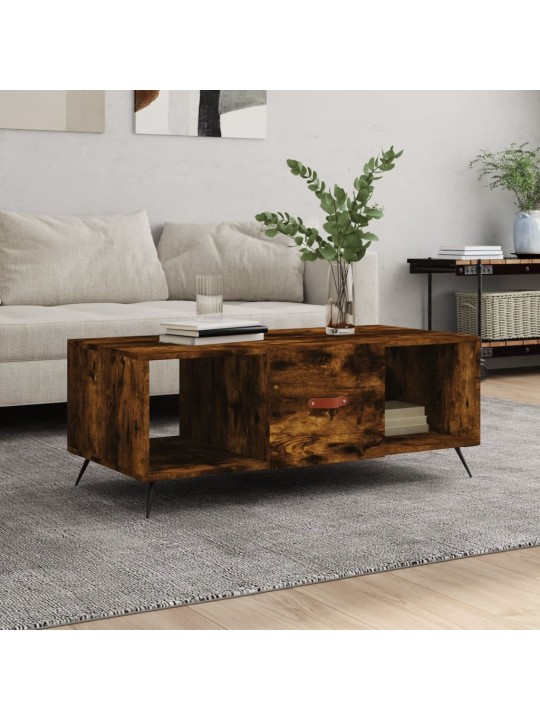 Kafijas galdiņš, koka krāsa, 102x50x40 cm, inženierijas koks