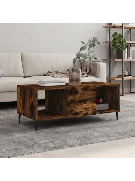 Kafijas galdiņš, koka krāsa, 102x50x40 cm, inženierijas koks