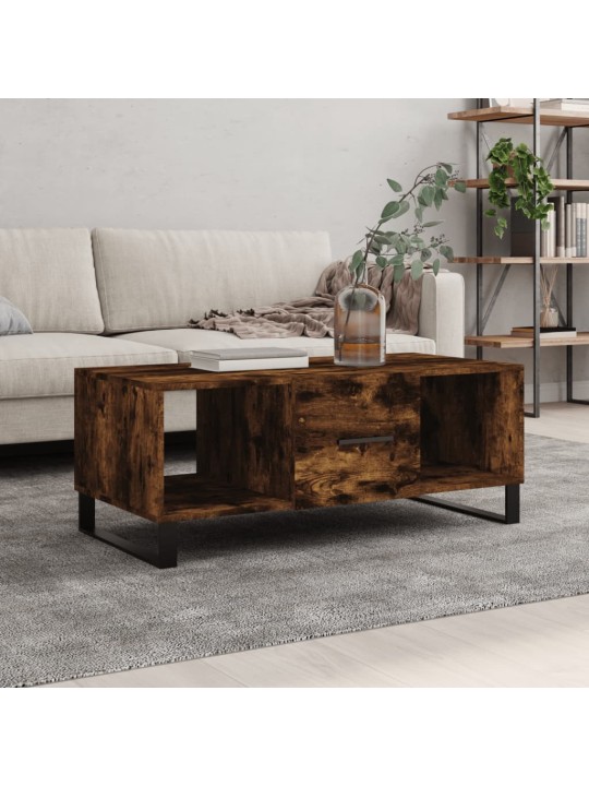 Kafijas galdiņš, koka krāsa, 102x50x40 cm, inženierijas koks