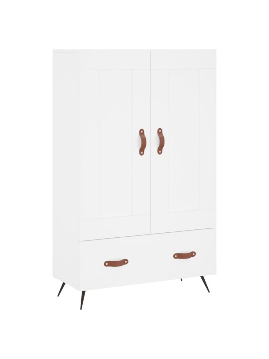 Augstais skapītis, balts, 69,5x31x115 cm, inženierijas koks
