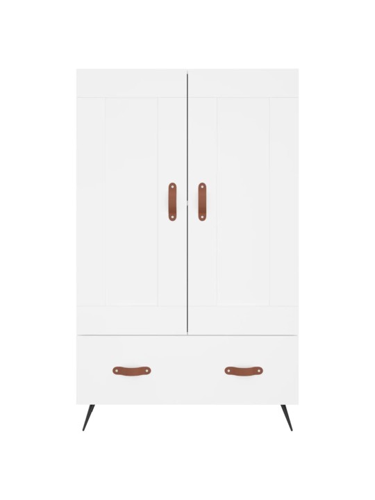 Augstais skapītis, balts, 69,5x31x115 cm, inženierijas koks