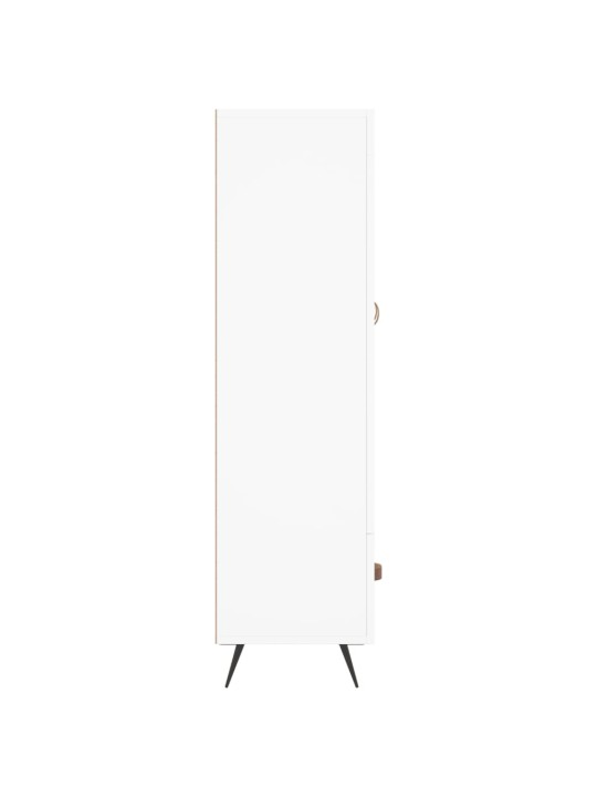 Augstais skapītis, balts, 69,5x31x115 cm, inženierijas koks