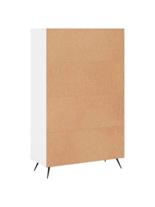Augstais skapītis, balts, 69,5x31x115 cm, inženierijas koks