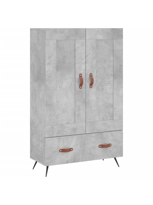 Augstais skapītis, pelēks, 69,5x31x115 cm, inženierijas koks