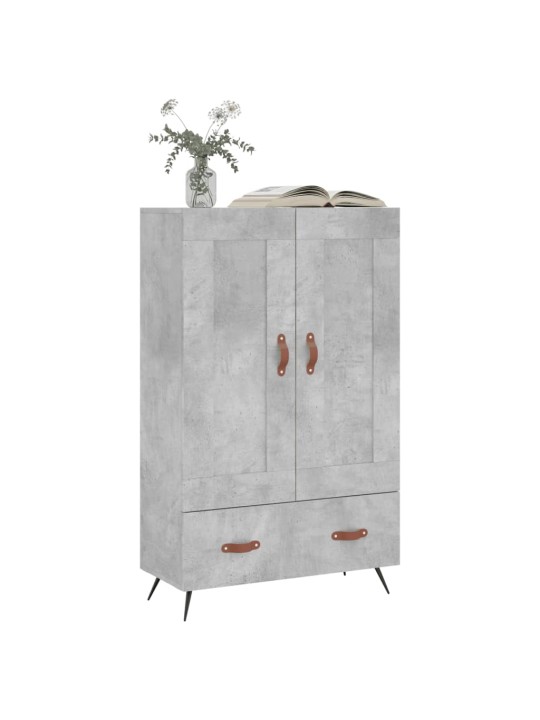 Augstais skapītis, pelēks, 69,5x31x115 cm, inženierijas koks