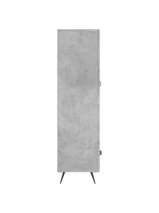 Augstais skapītis, pelēks, 69,5x31x115 cm, inženierijas koks